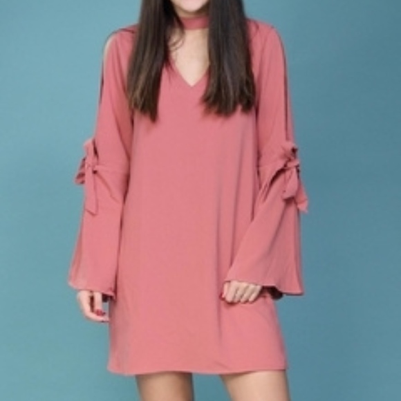 Paper Crane Dresses & Skirts - NWT Paper Crane Mauve "Spring Forward" Dress Sz Lg
